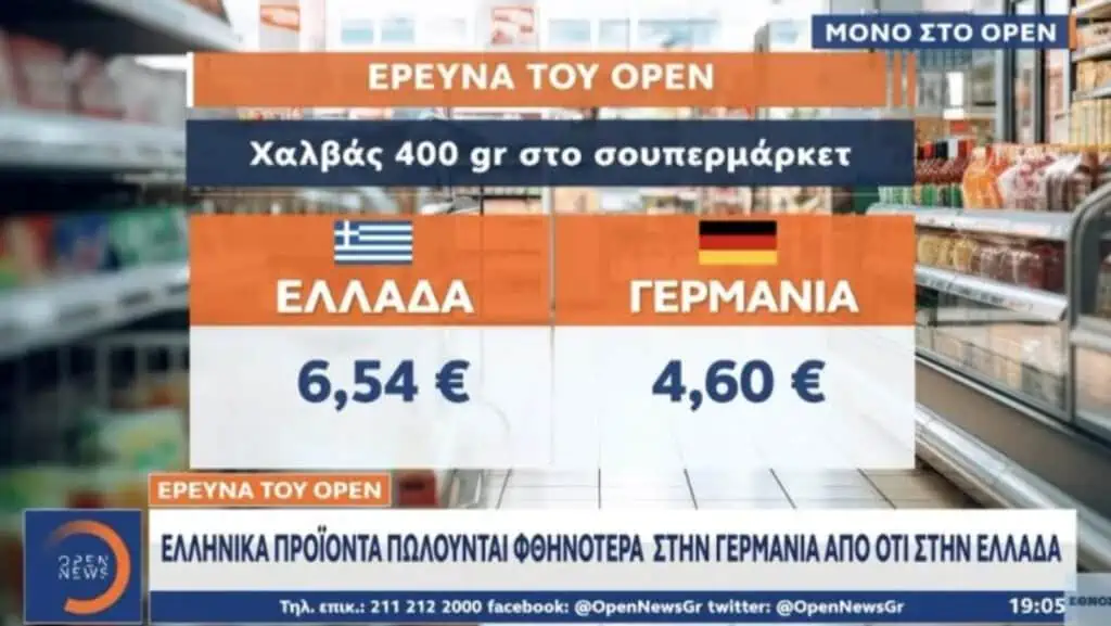 Η αντίθεση στις τιμές σε σούπερ μάρκετ Ελλάδος και Γερμανίας αποκαλύπτει το μεγάλο παιχνίδι που διαδραματίζεται στη χώρα μας