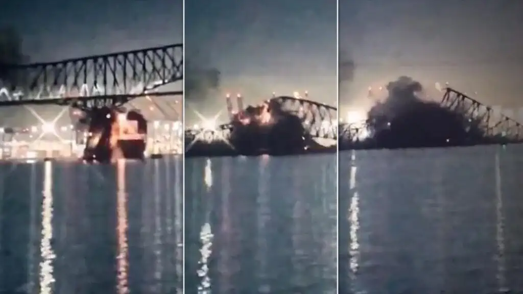 Φορτηγό πλοίο συγκρούεται με γέφυρα στη Βαλτιμόρη: Κατάρρευση και μαζικές απώλειες