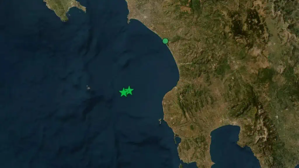 Καταγράφηκε Ισχυρός Σεισμός κοντά στην Ηλεία: Μέγεθος 5,7 Ρίχτερ